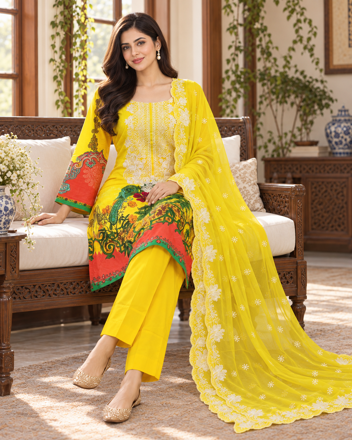 Bint-e-Noor Attractive Elegant Digital Print Cotton 3psc Collection