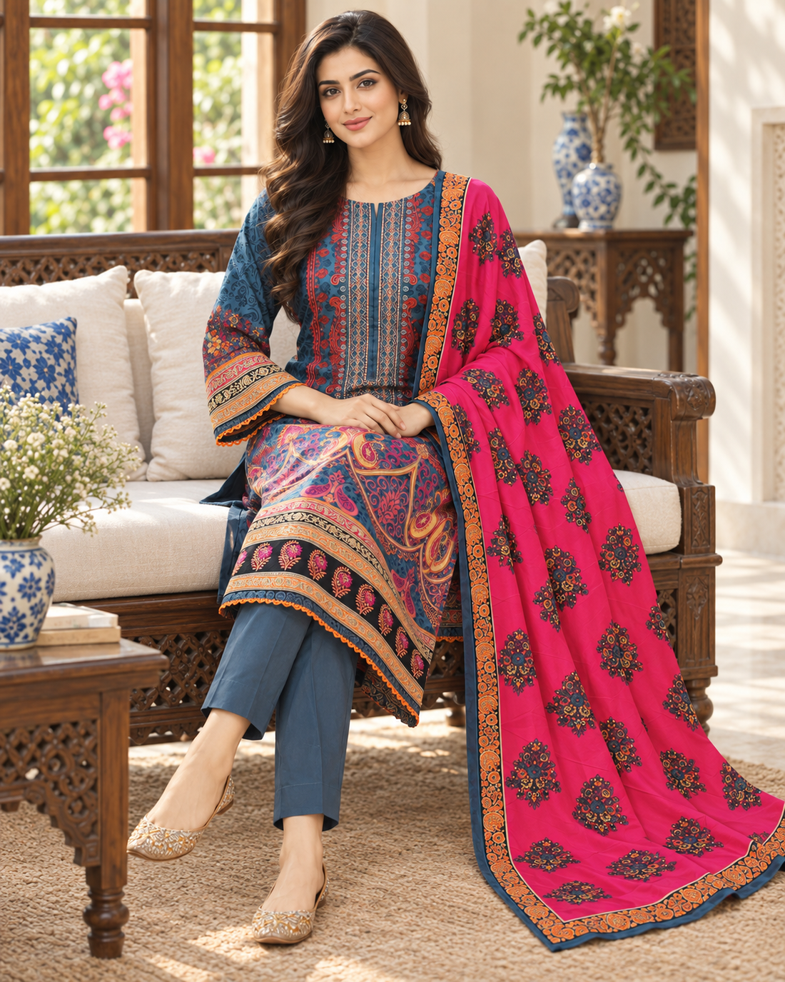Bint-e-Noor Attractive Elegant Embroidered Cotton 3psc Collection