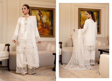 Ready to Wear 3 Piece Formal Embroidered Luxury Organza Suit