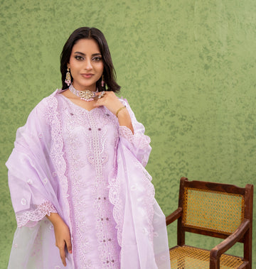 NAQSH Formal Festive ORGANZA EMBROIDERED COLLECTION