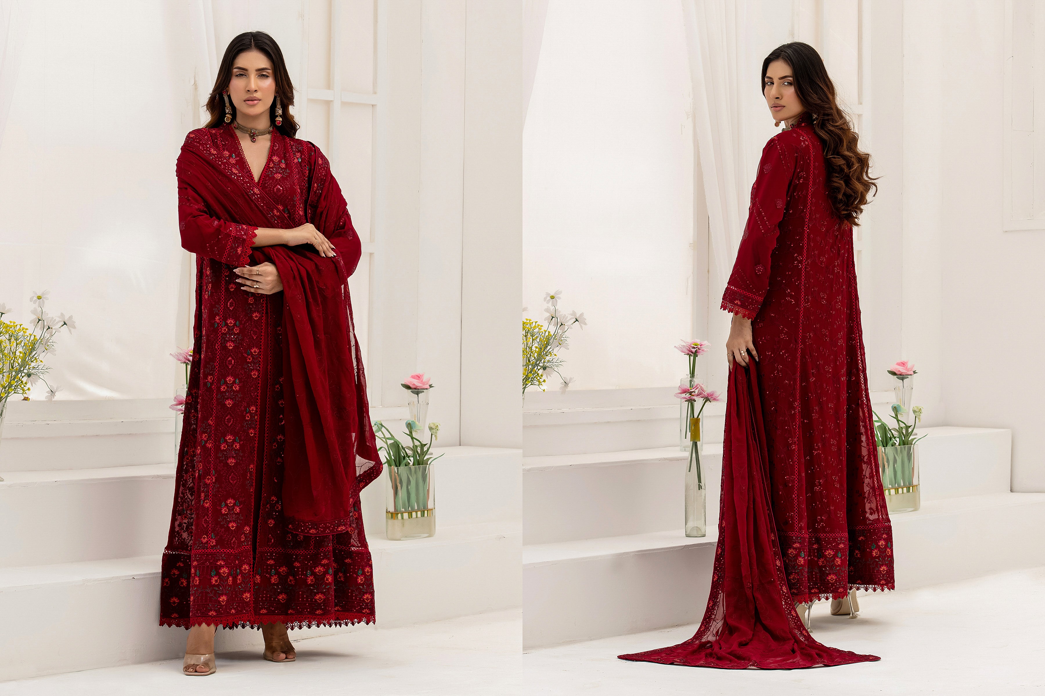 WARDAH UZAIR ELIGANCE LUXURY KOTI GOWNS COLLECTION