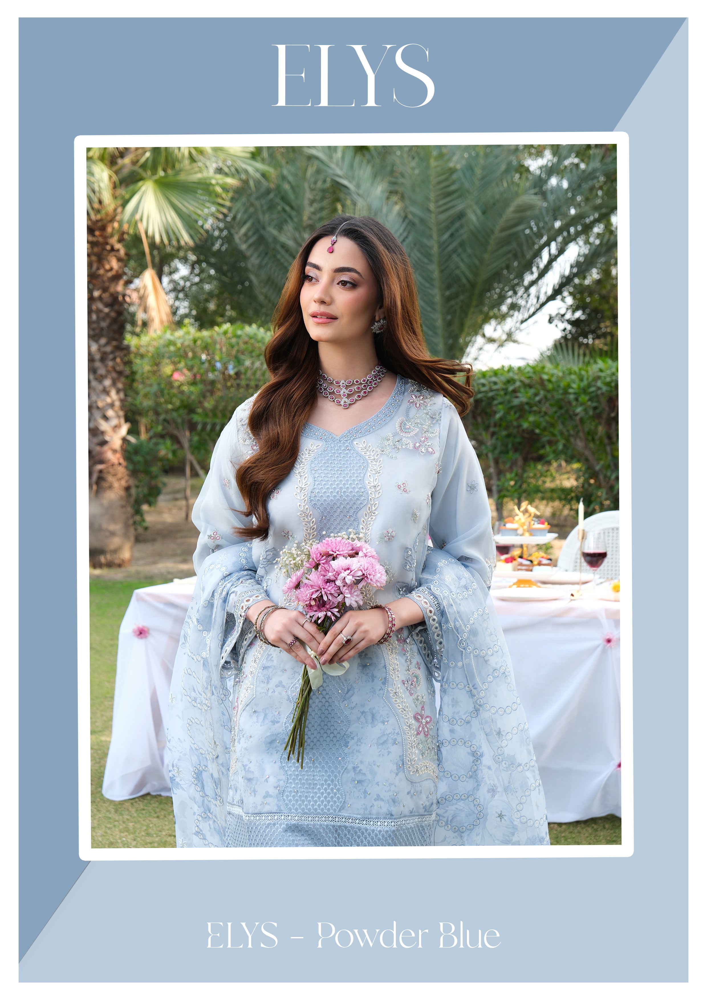 GUZEL MESSA STITCHED PREMIUM ORGANZA 3PSC