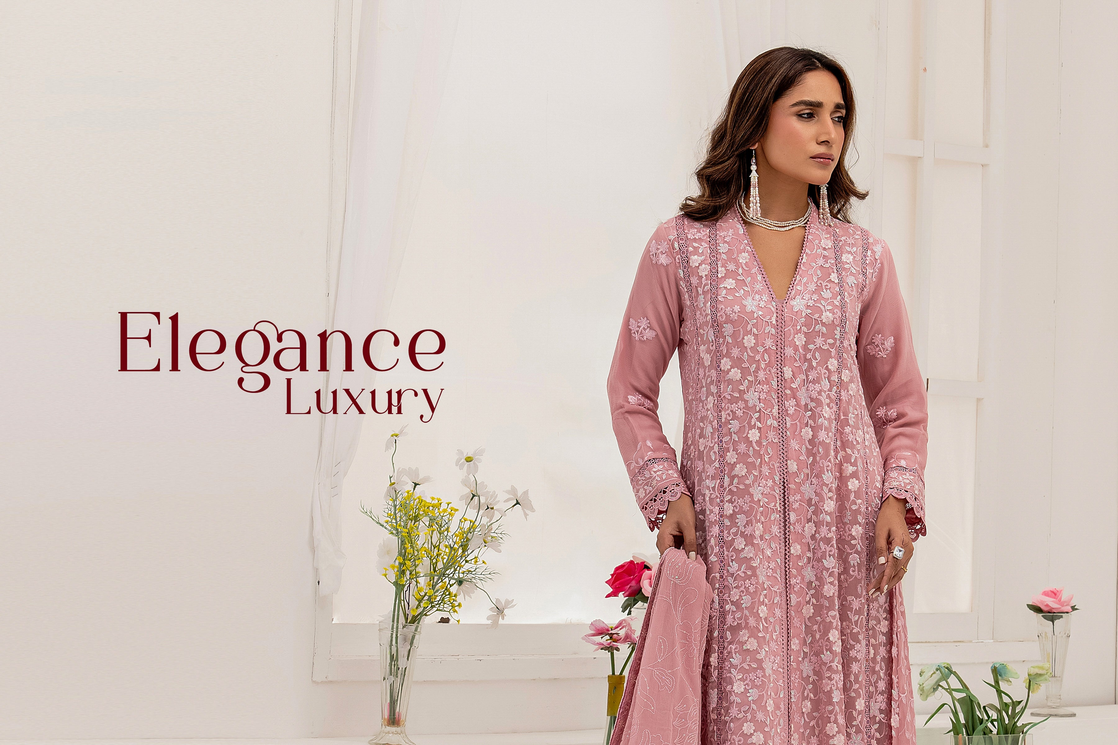 WARDAH UZAIR ELIGANCE LUXURY KOTI GOWNS COLLECTION