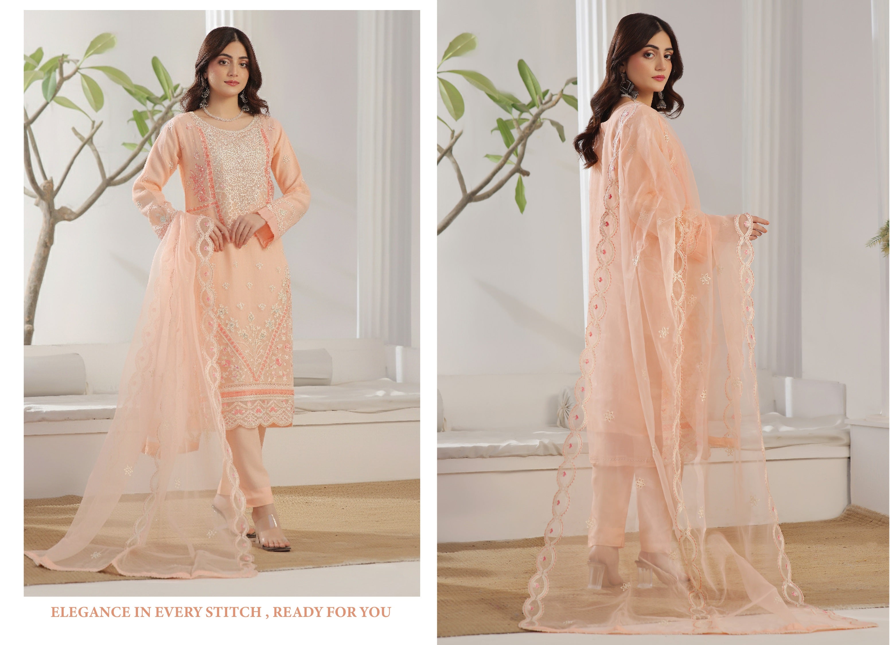AL UMER BY DRESSLINE READY TO WEAR LUXURY EMBROIDERY ORGANZA COLLECTION