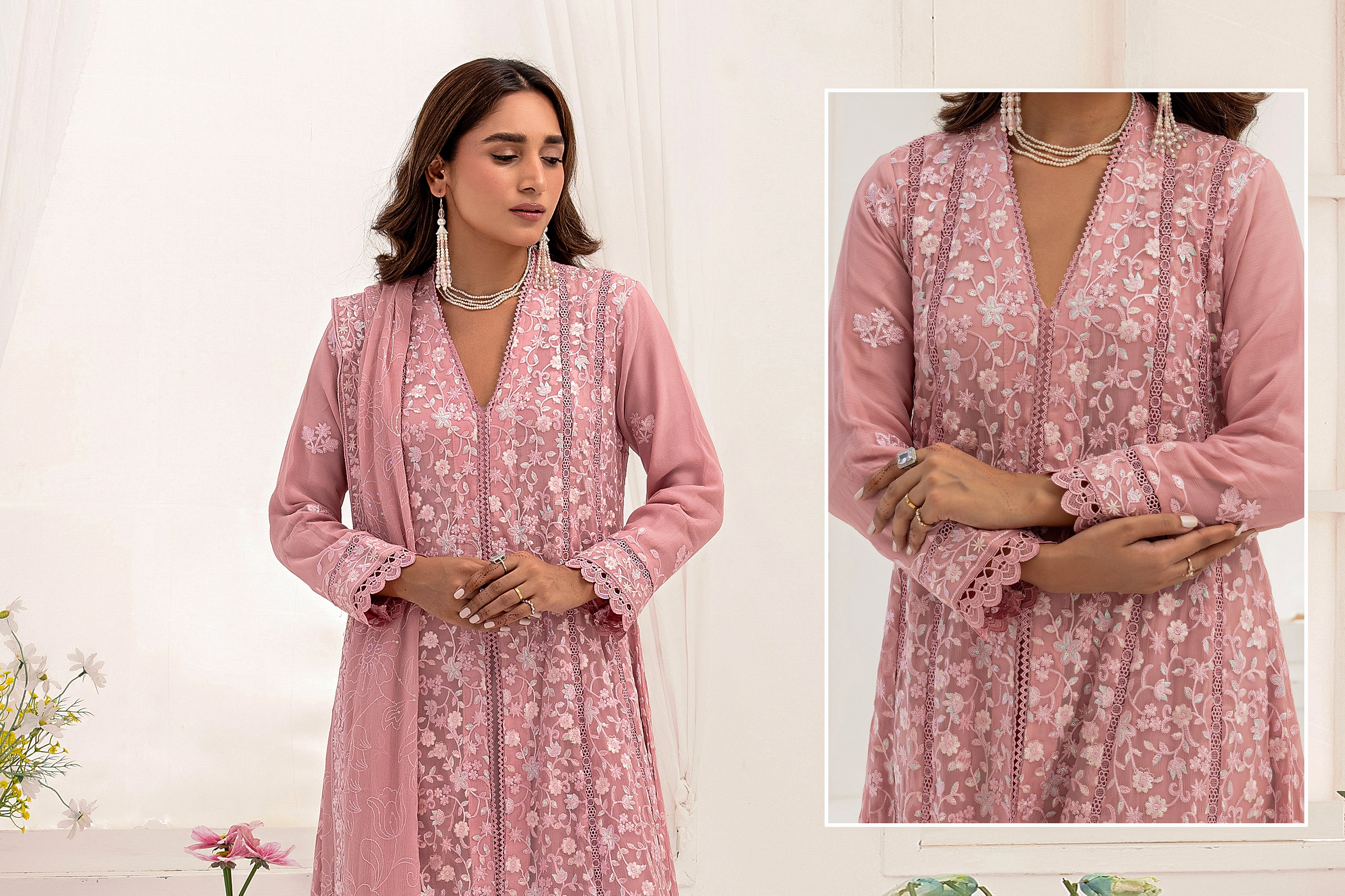 WARDAH UZAIR ELIGANCE LUXURY KOTI GOWNS COLLECTION