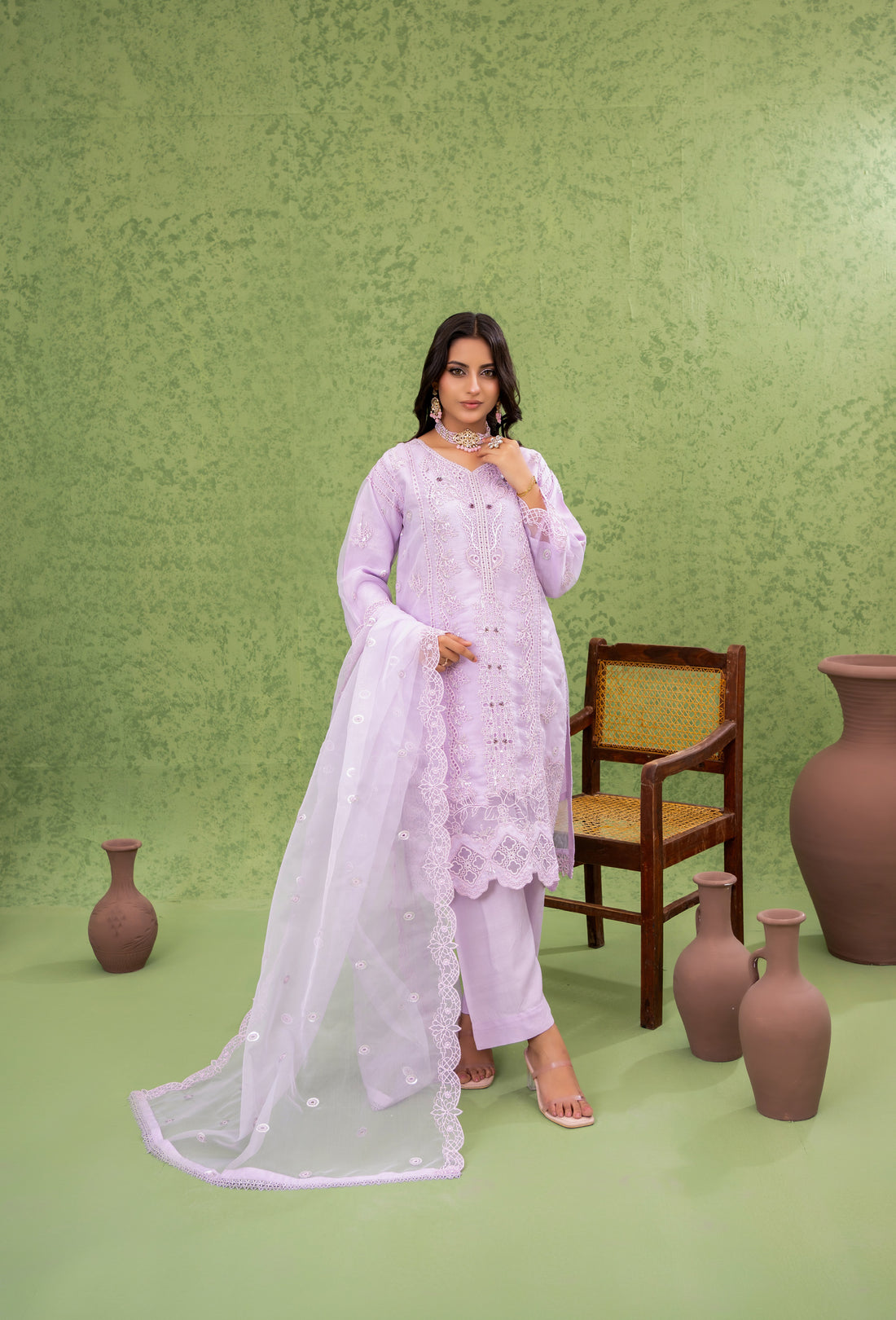 NAQSH Formal Festive ORGANZA EMBROIDERED COLLECTION