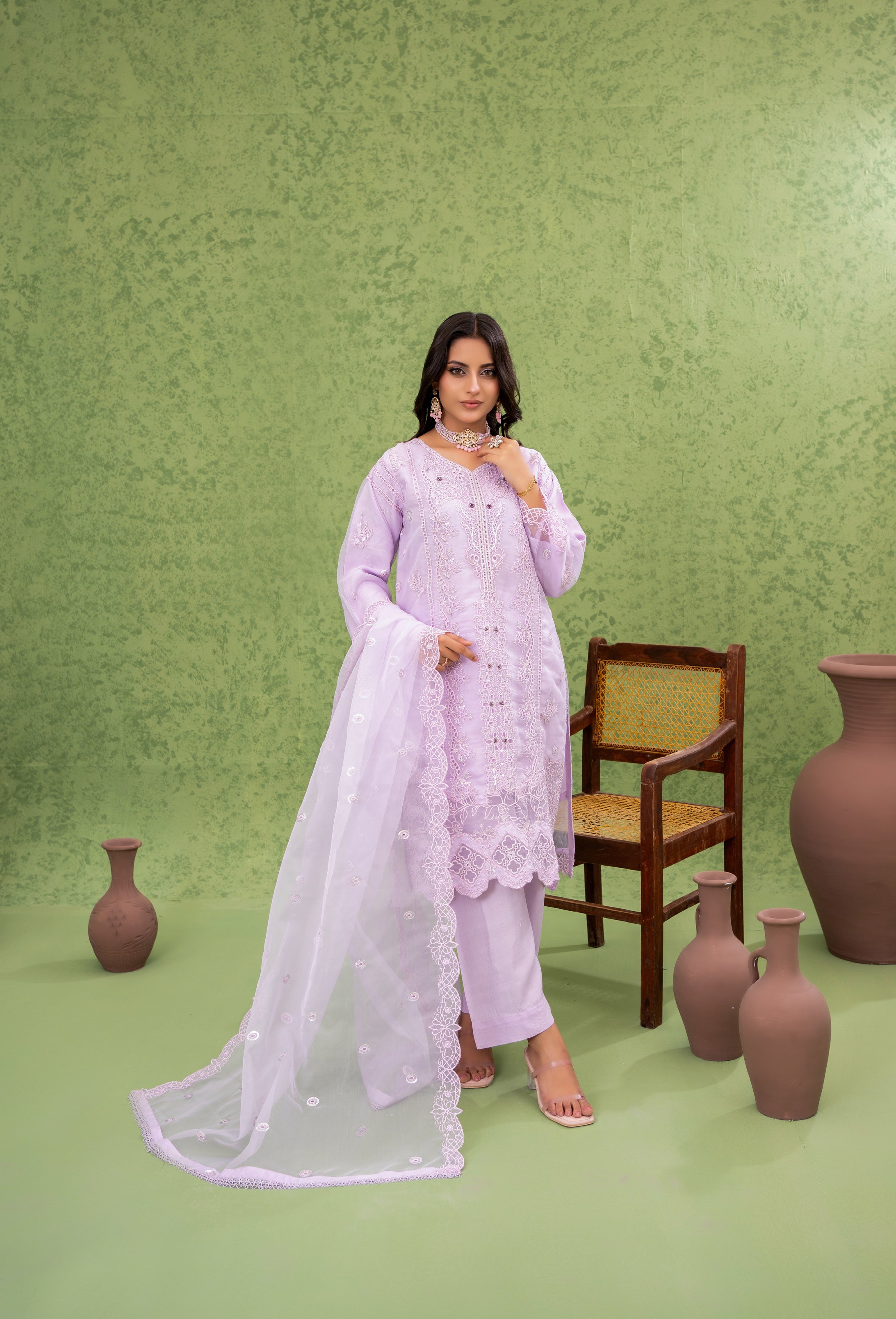 NAQSH Formal Festive ORGANZA EMBROIDERED COLLECTION