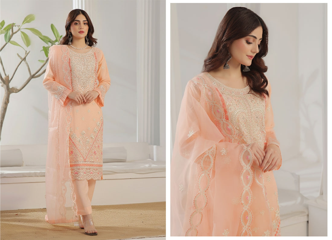 AL UMER BY DRESSLINE READY TO WEAR LUXURY EMBROIDERY ORGANZA COLLECTION