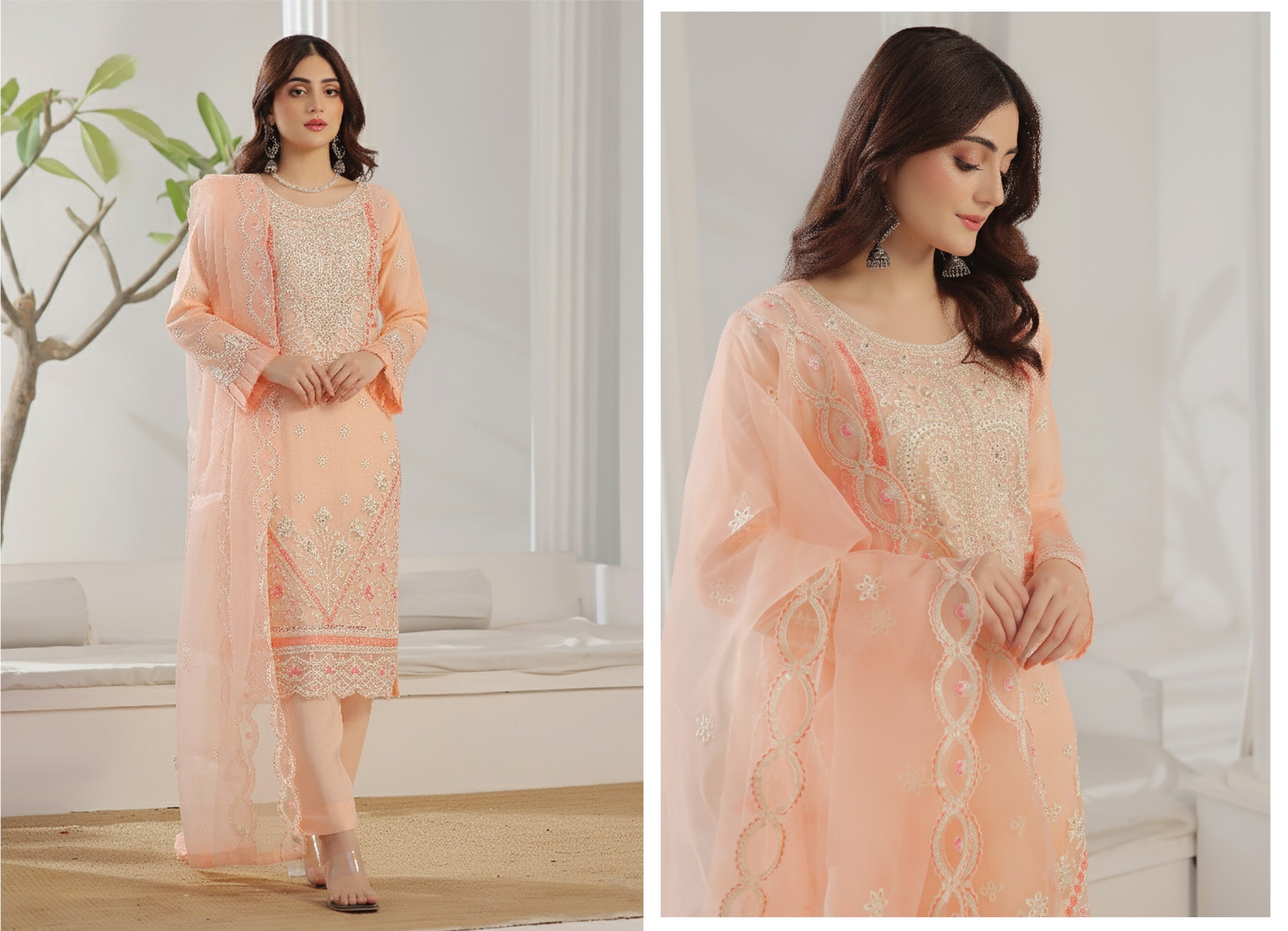 AL UMER BY DRESSLINE READY TO WEAR LUXURY EMBROIDERY ORGANZA COLLECTION
