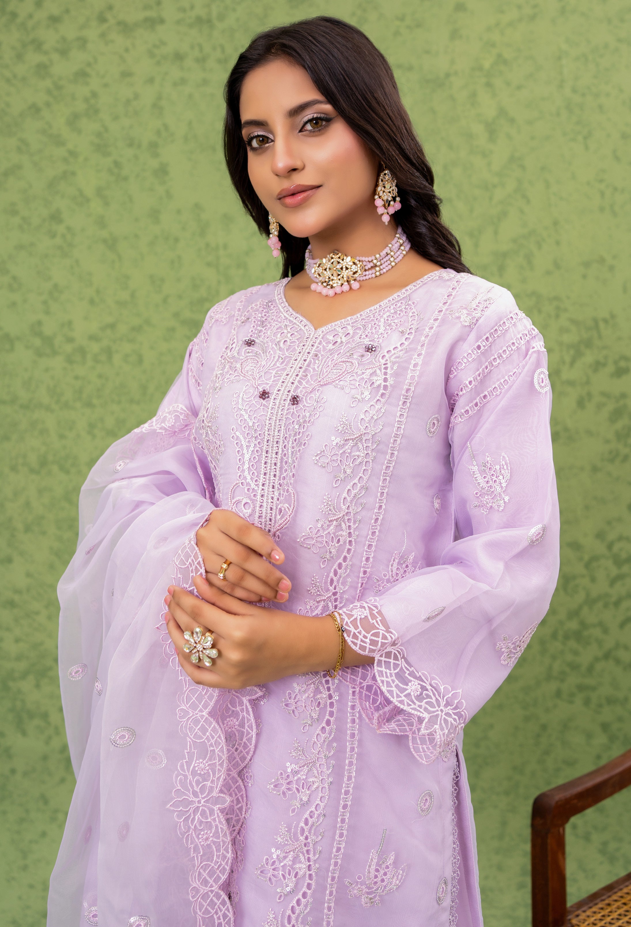 NAQSH Formal Festive ORGANZA EMBROIDERED COLLECTION