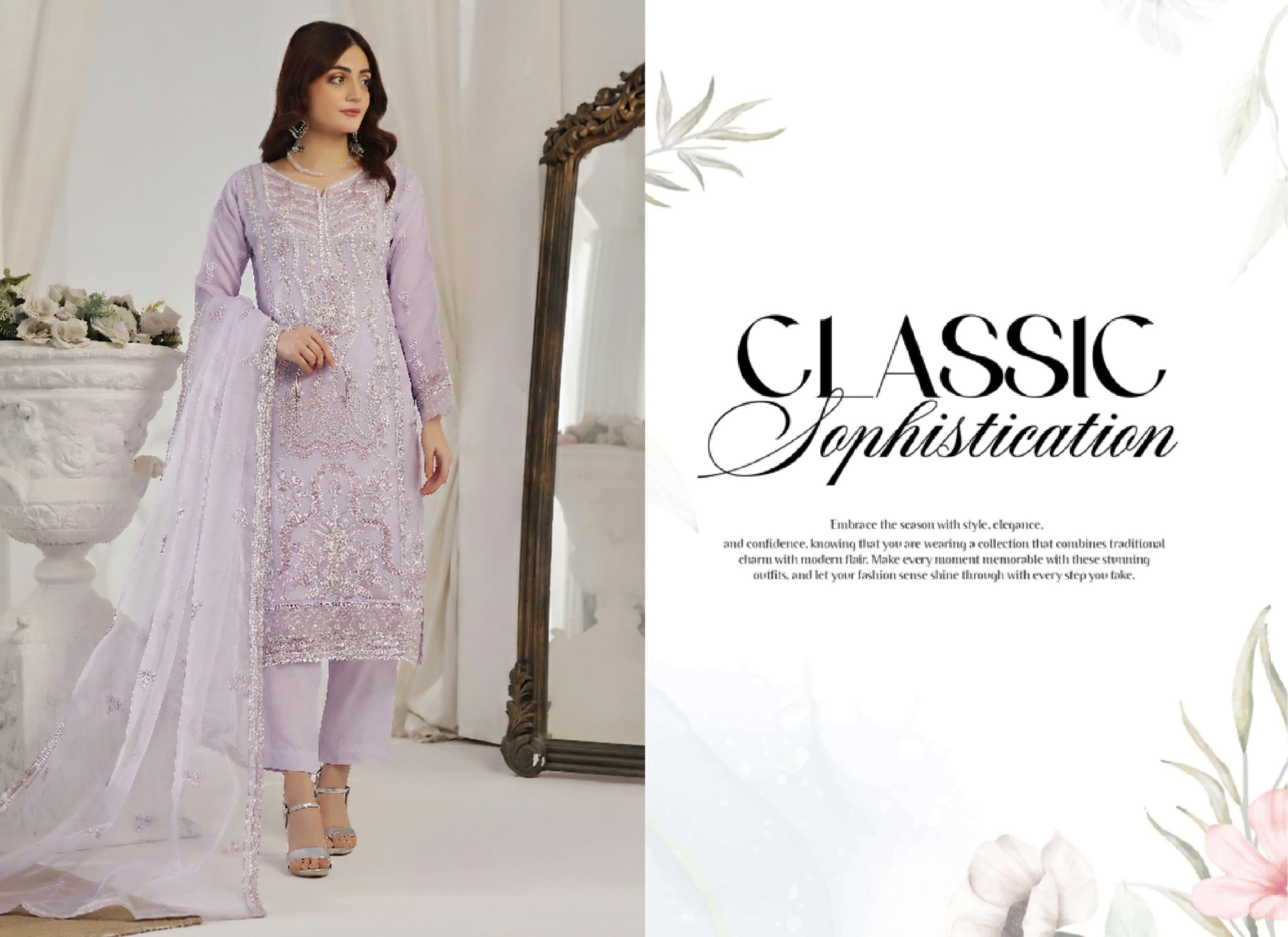 AL UMER BY DRESSLINE READY TO WEAR LUXURY EMBROIDERY ORGANZA COLLECTION