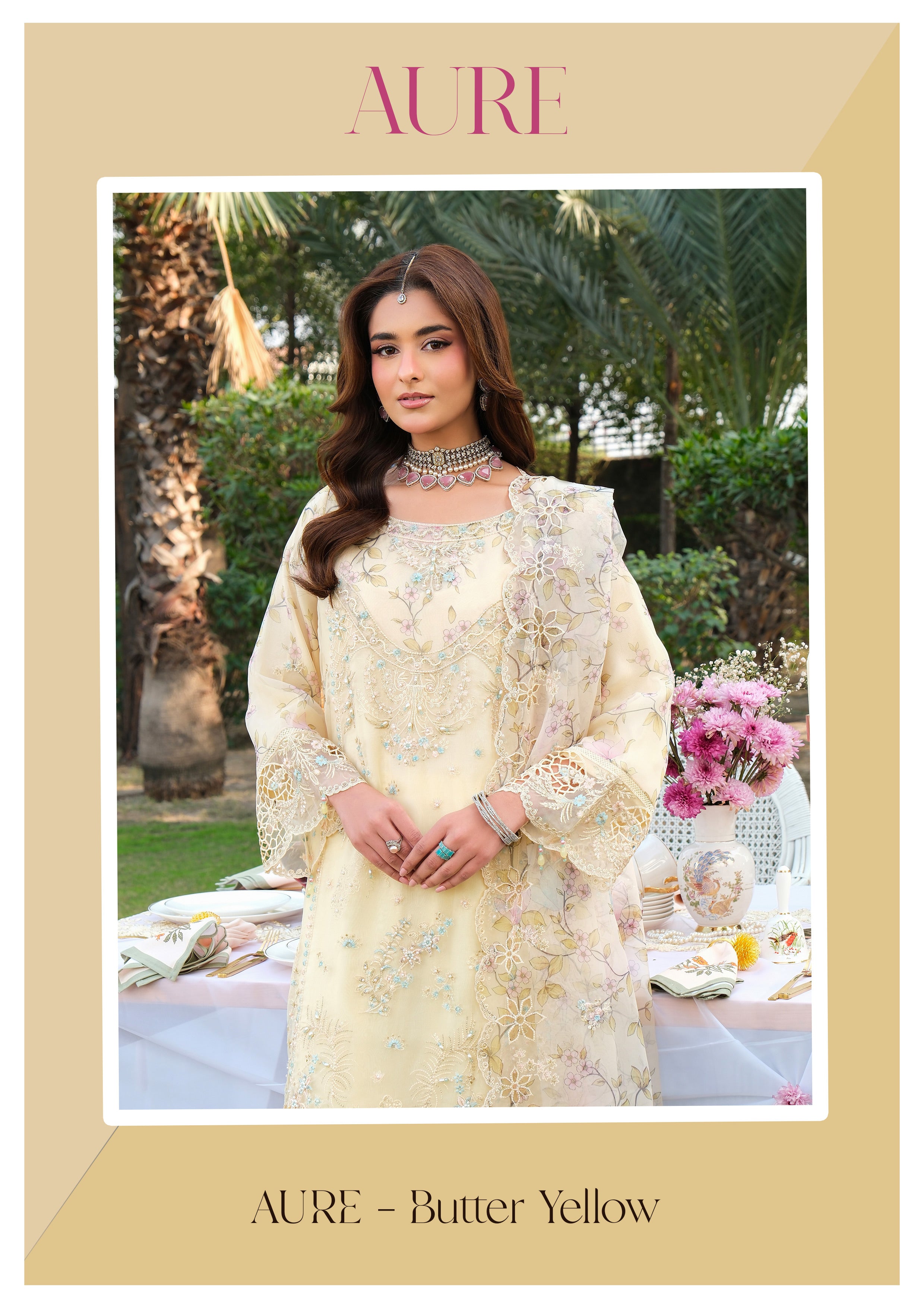 GUZEL MESSA STITCHED PREMIUM ORGANZA 3PSC