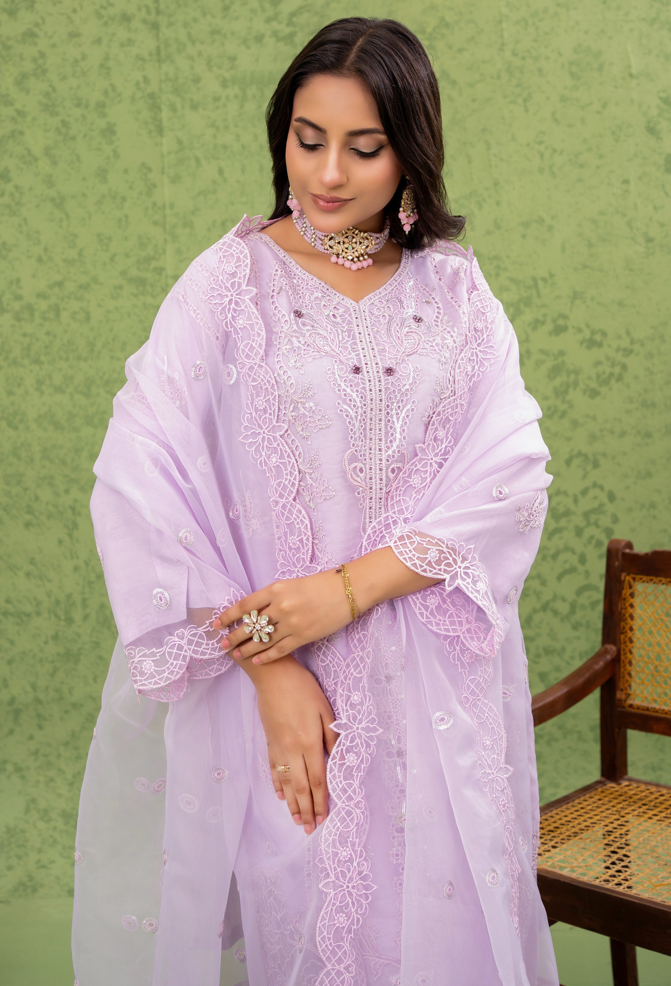 NAQSH Formal Festive ORGANZA EMBROIDERED COLLECTION
