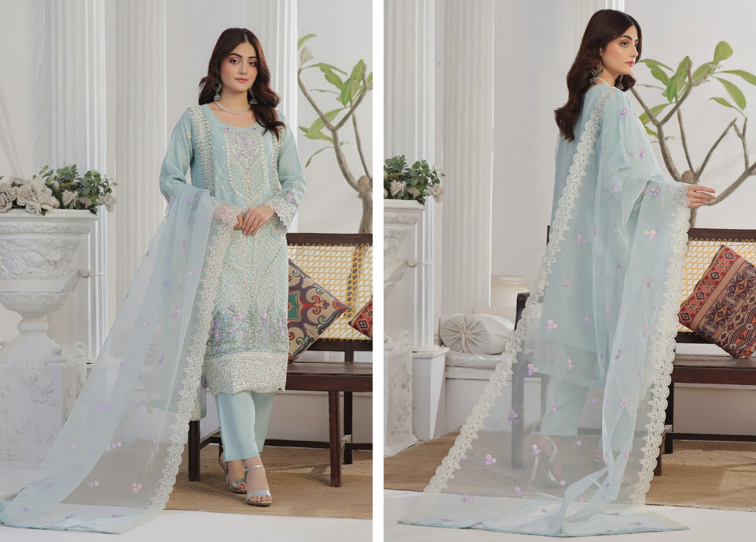AL UMER BY DRESSLINE READY TO WEAR LUXURY EMBROIDERY ORGANZA COLLECTION