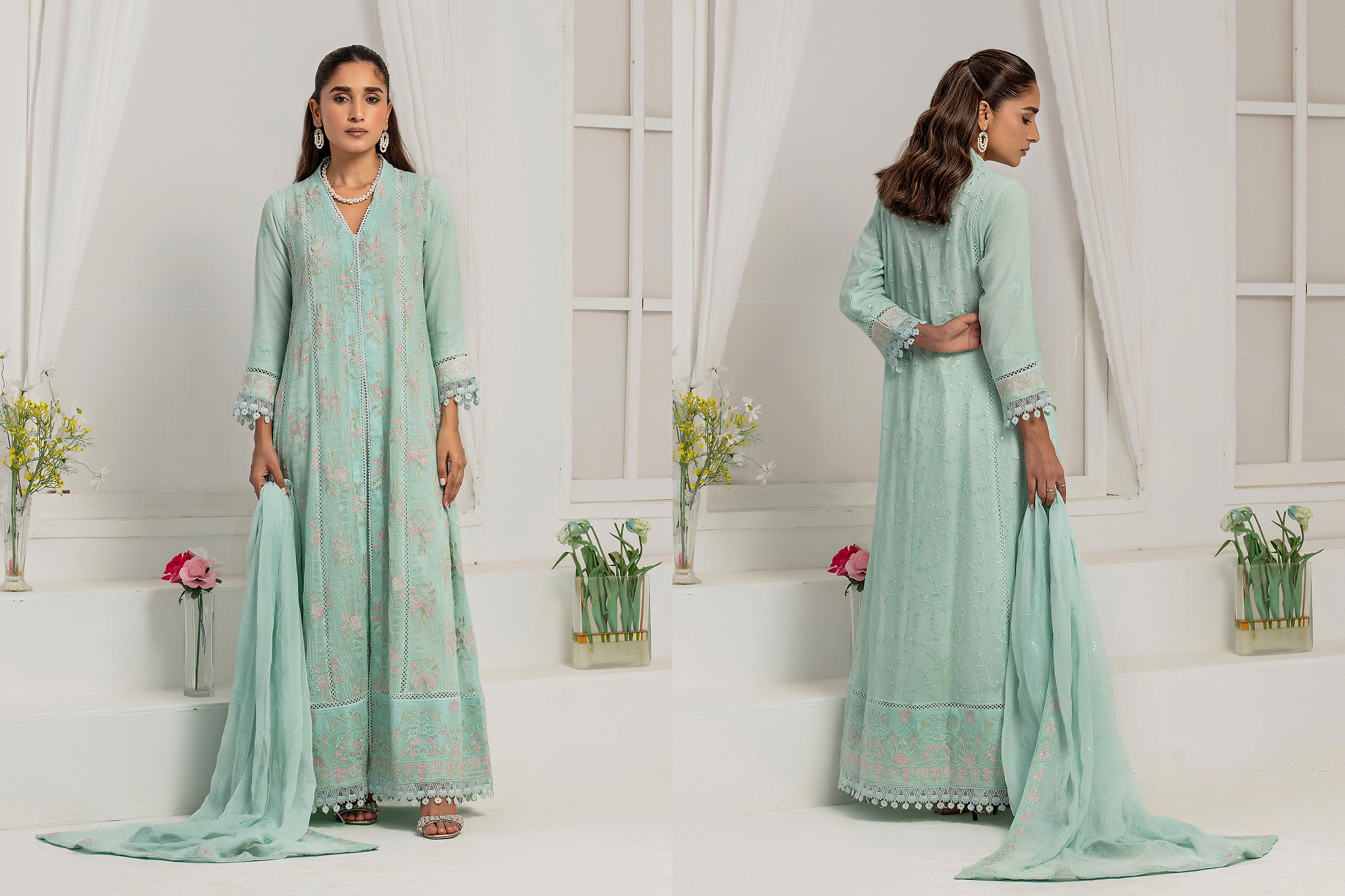 WARDAH UZAIR ELIGANCE LUXURY KOTI GOWNS COLLECTION