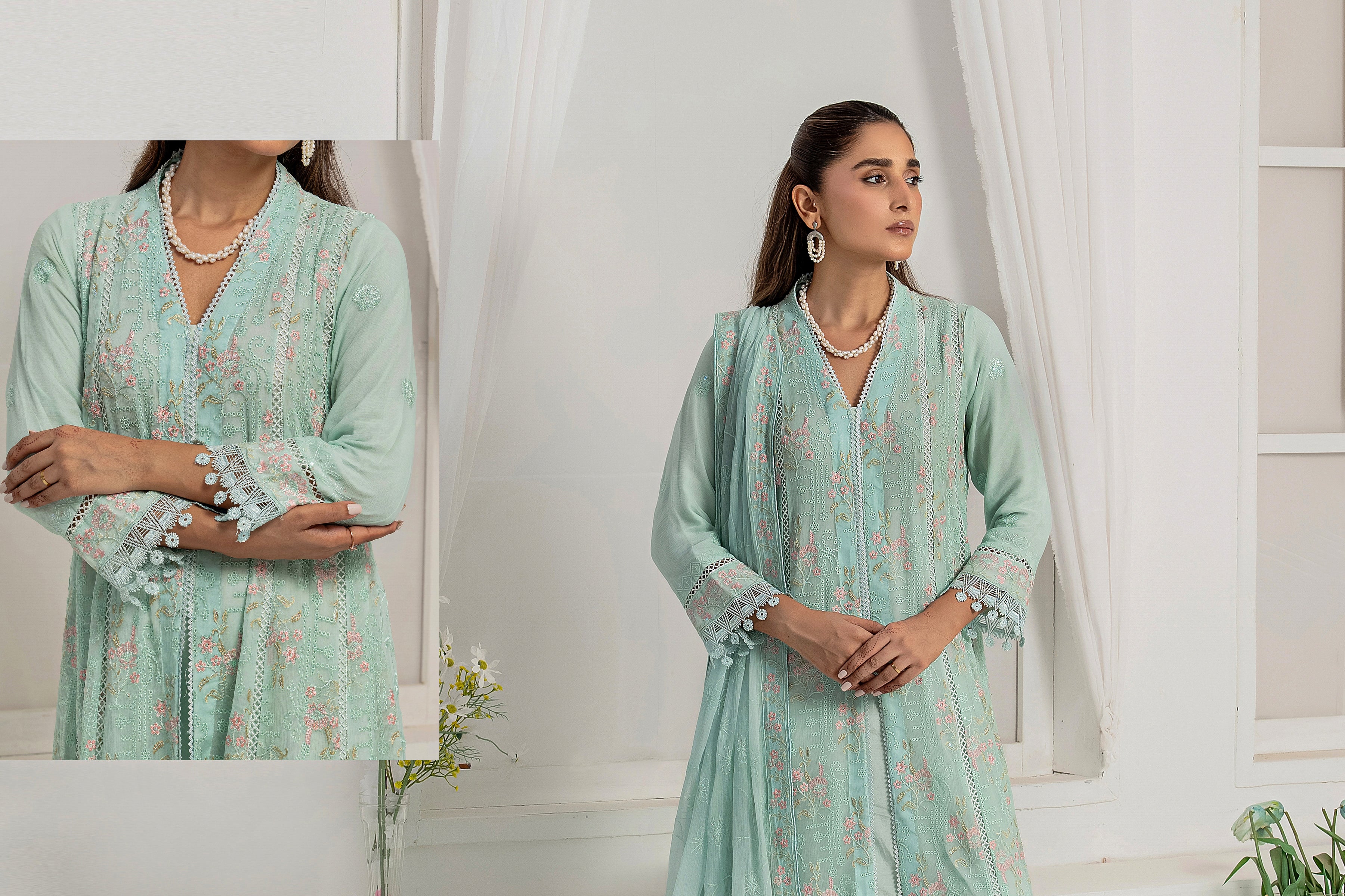 WARDAH UZAIR ELIGANCE LUXURY KOTI GOWNS COLLECTION