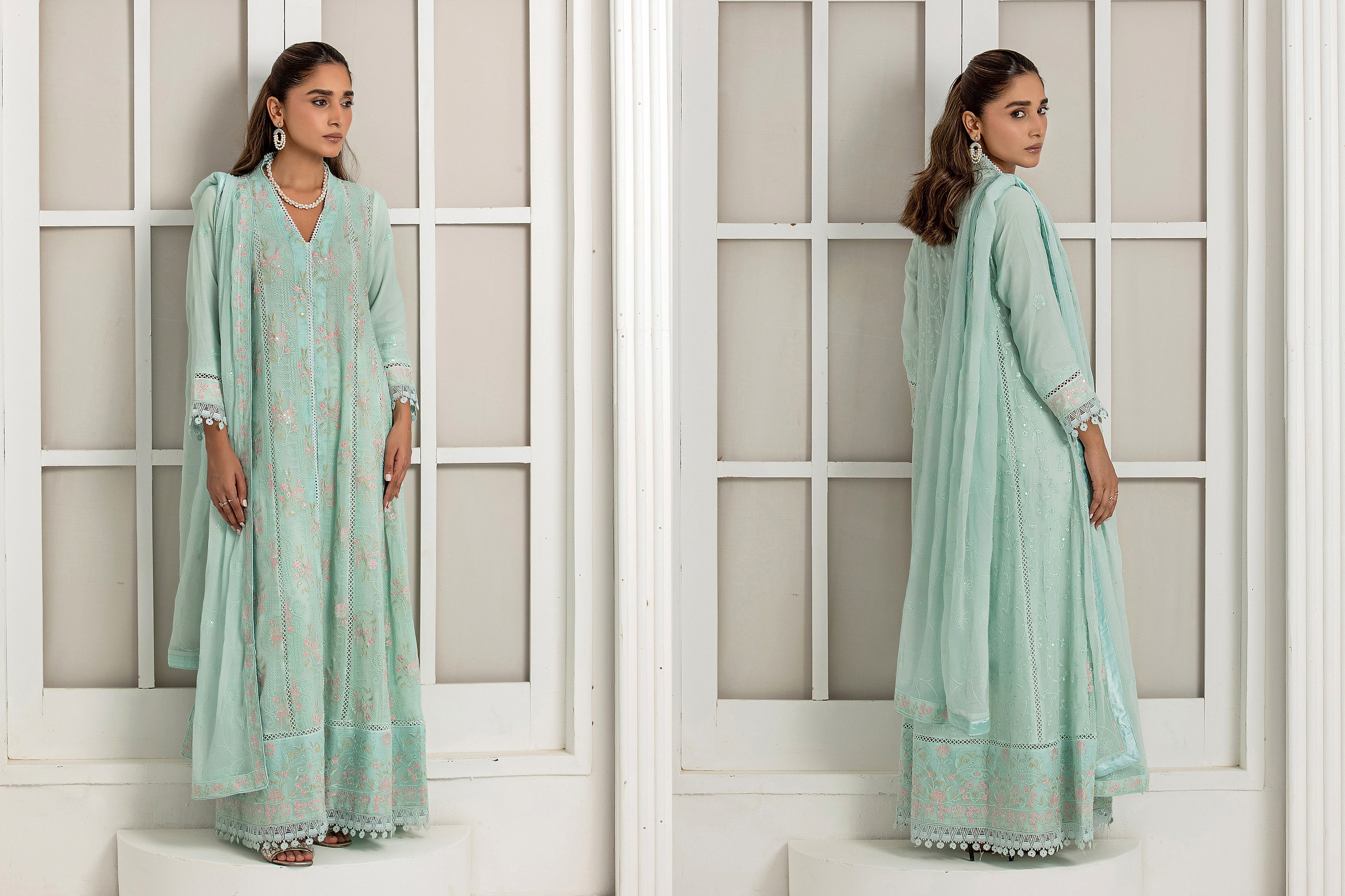 WARDAH UZAIR ELIGANCE LUXURY KOTI GOWNS COLLECTION
