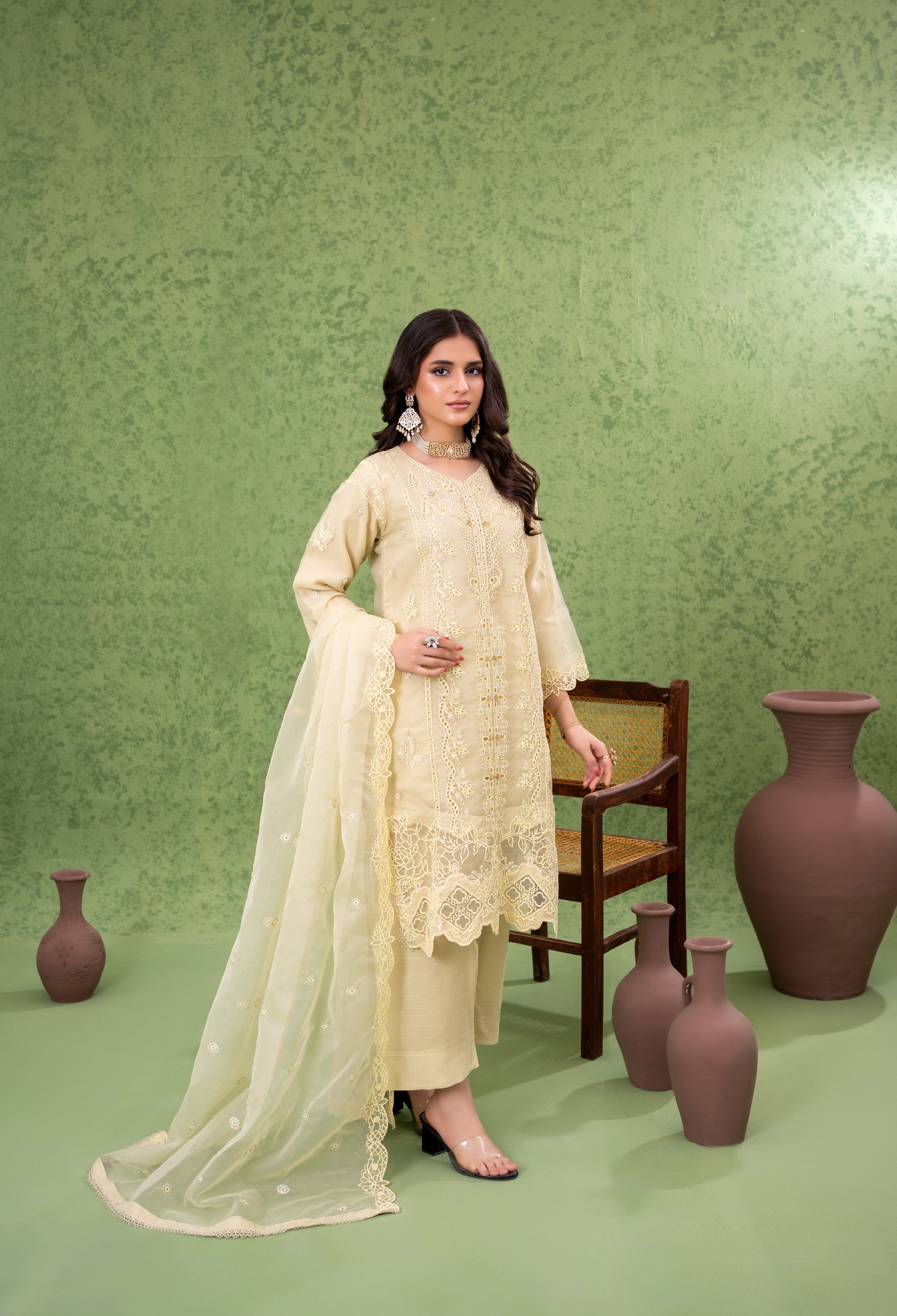 NAQSH Formal Festive ORGANZA EMBROIDERED COLLECTION