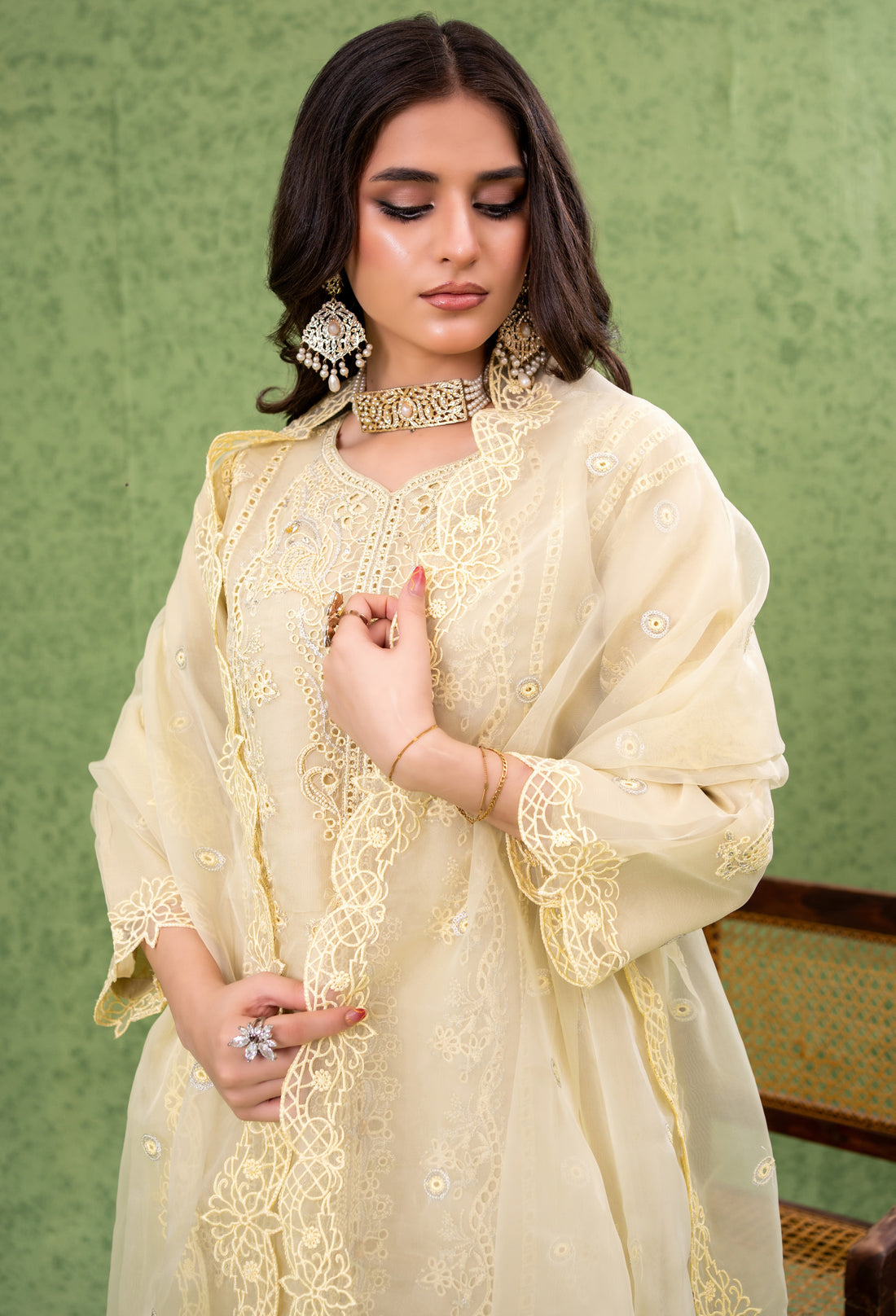 NAQSH Formal Festive ORGANZA EMBROIDERED COLLECTION