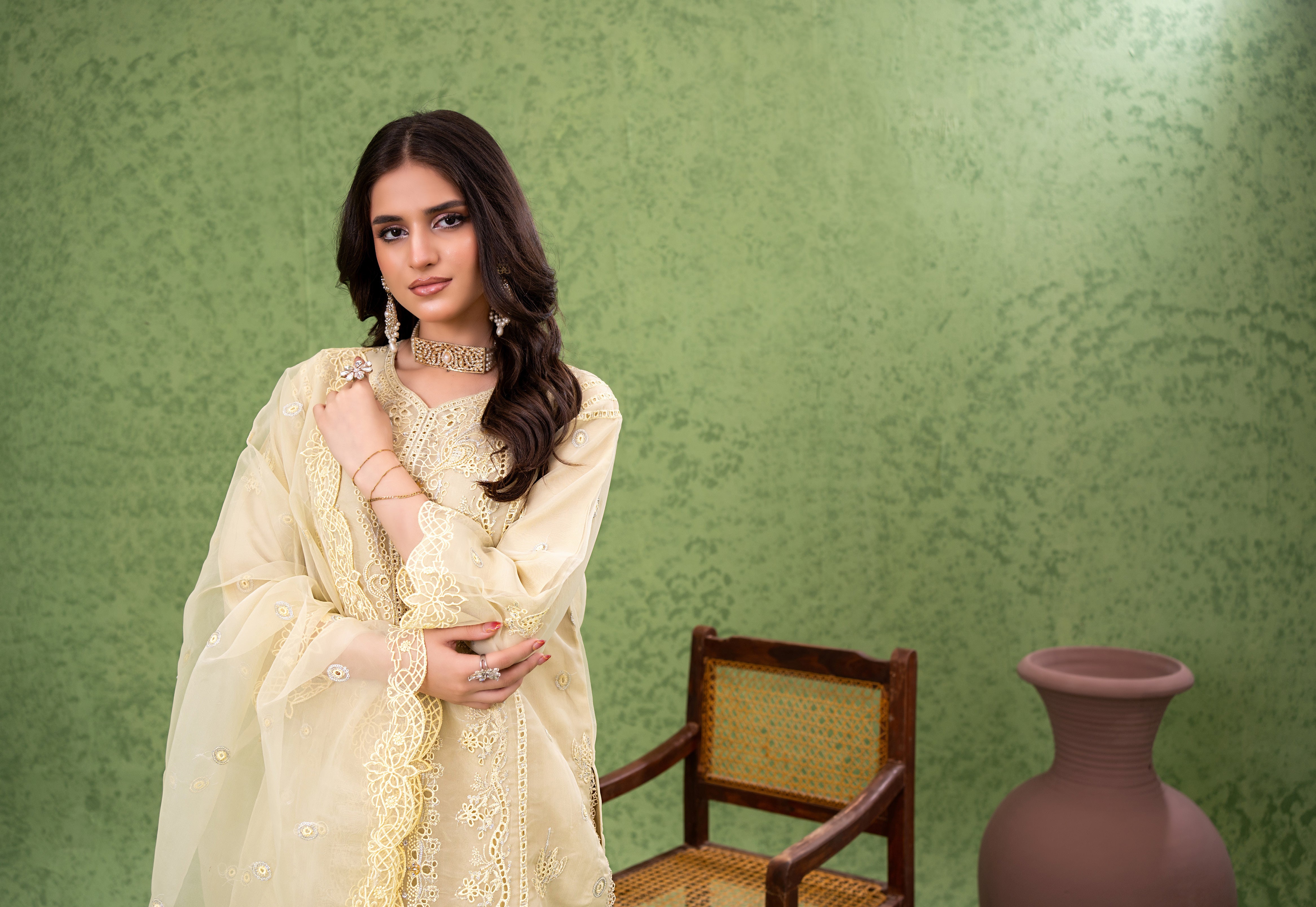 NAQSH Formal Festive ORGANZA EMBROIDERED COLLECTION