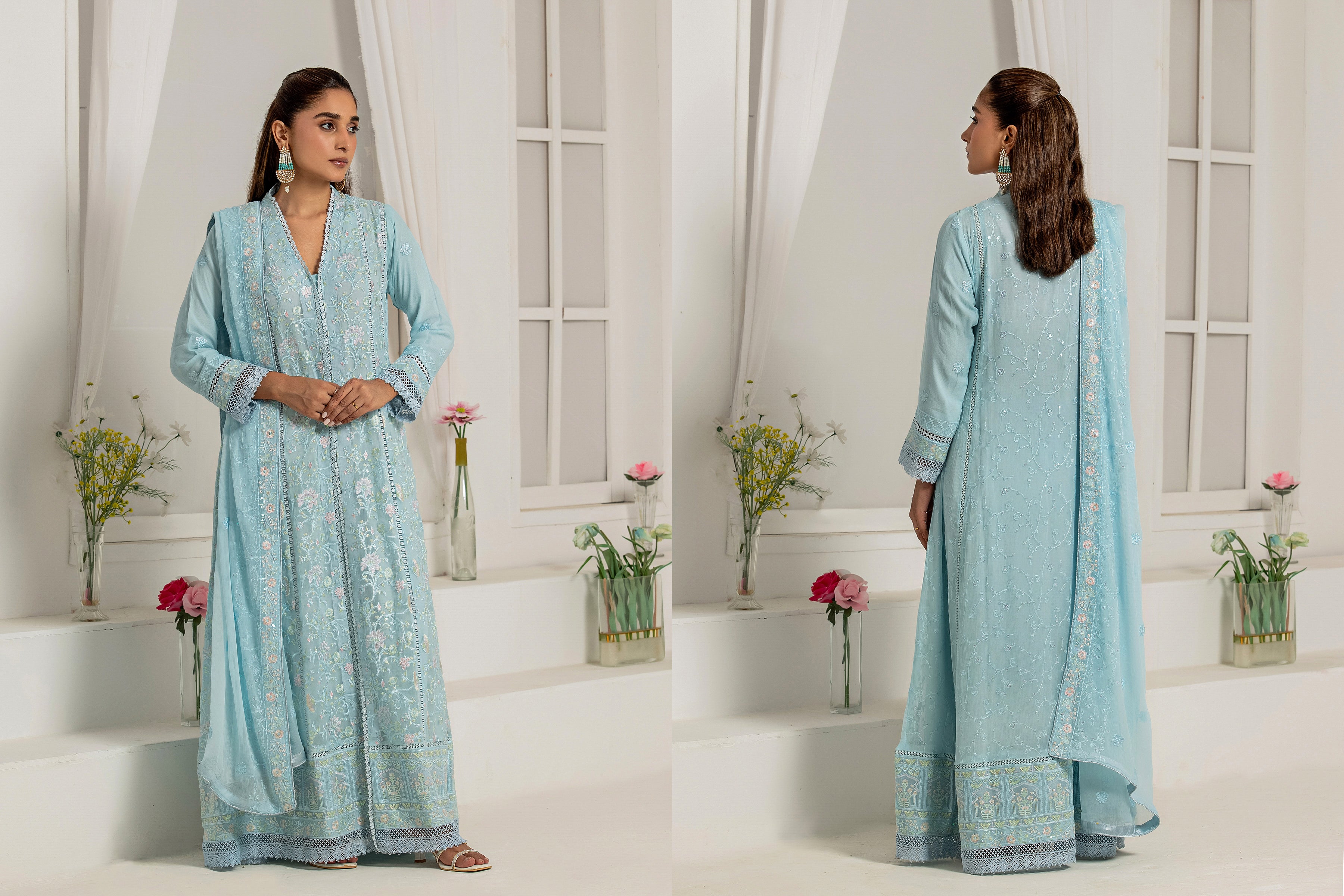 WARDAH UZAIR ELIGANCE LUXURY KOTI GOWNS COLLECTION