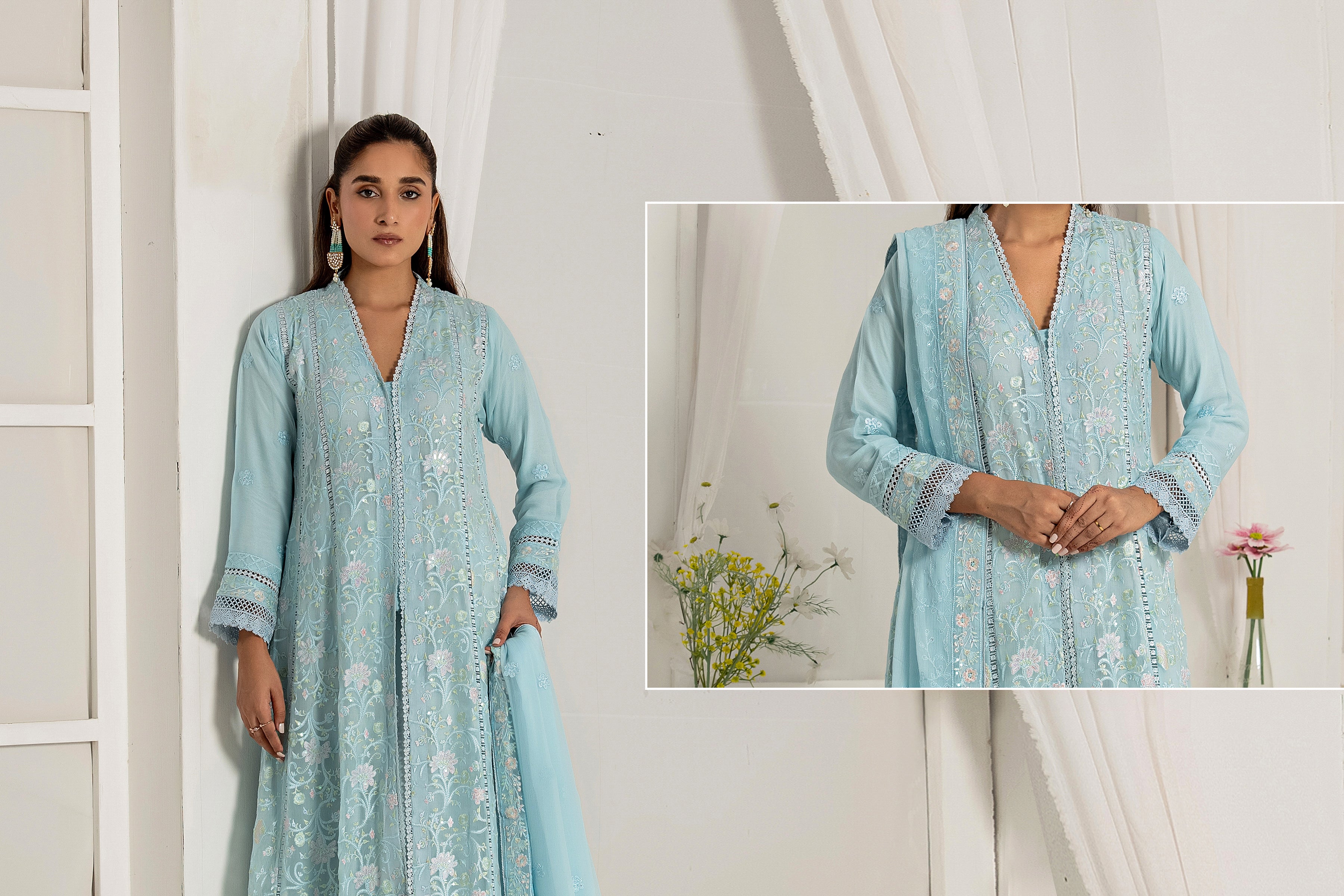 WARDAH UZAIR ELIGANCE LUXURY KOTI GOWNS COLLECTION