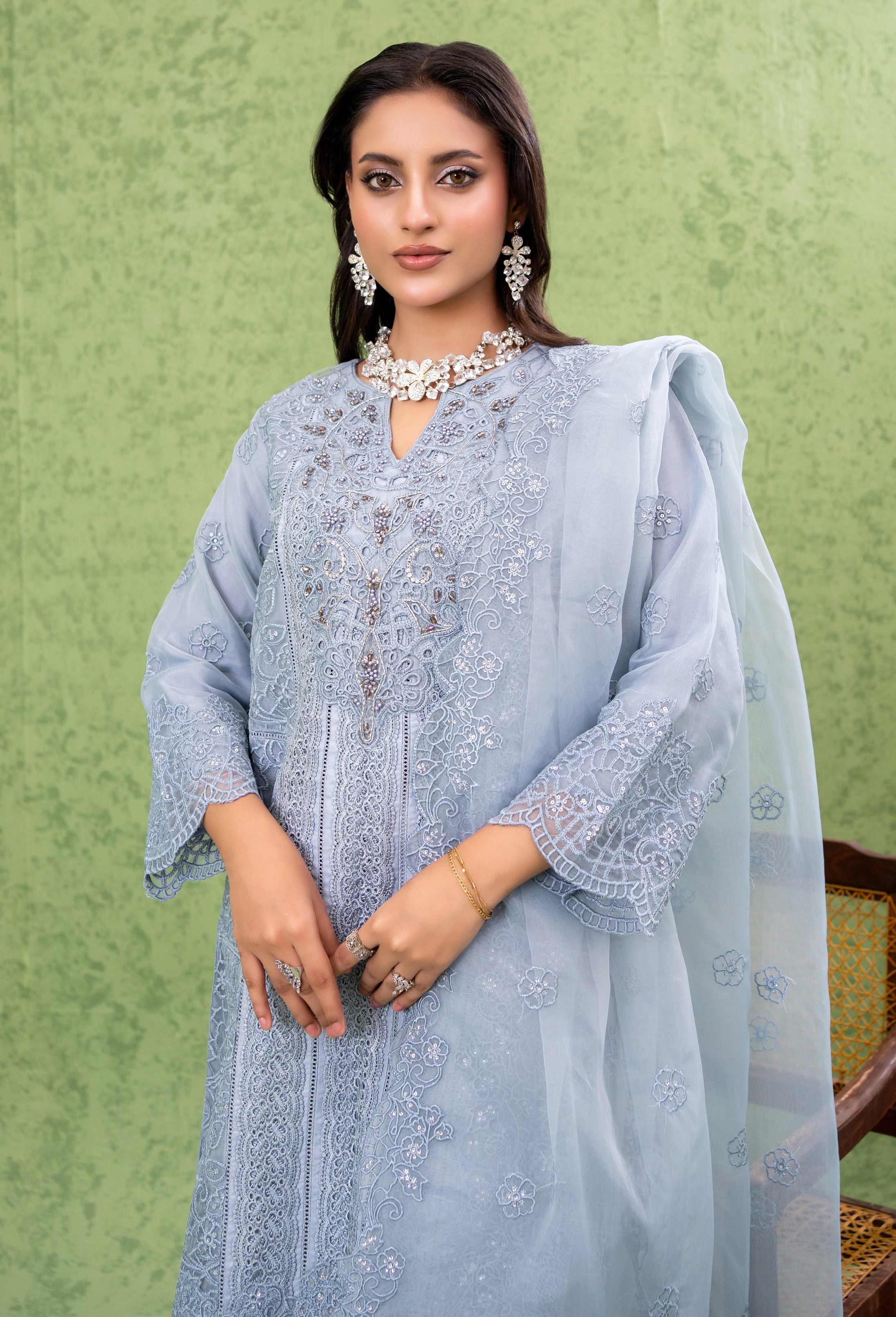 NAQSH Formal Festive ORGANZA EMBROIDERED COLLECTION