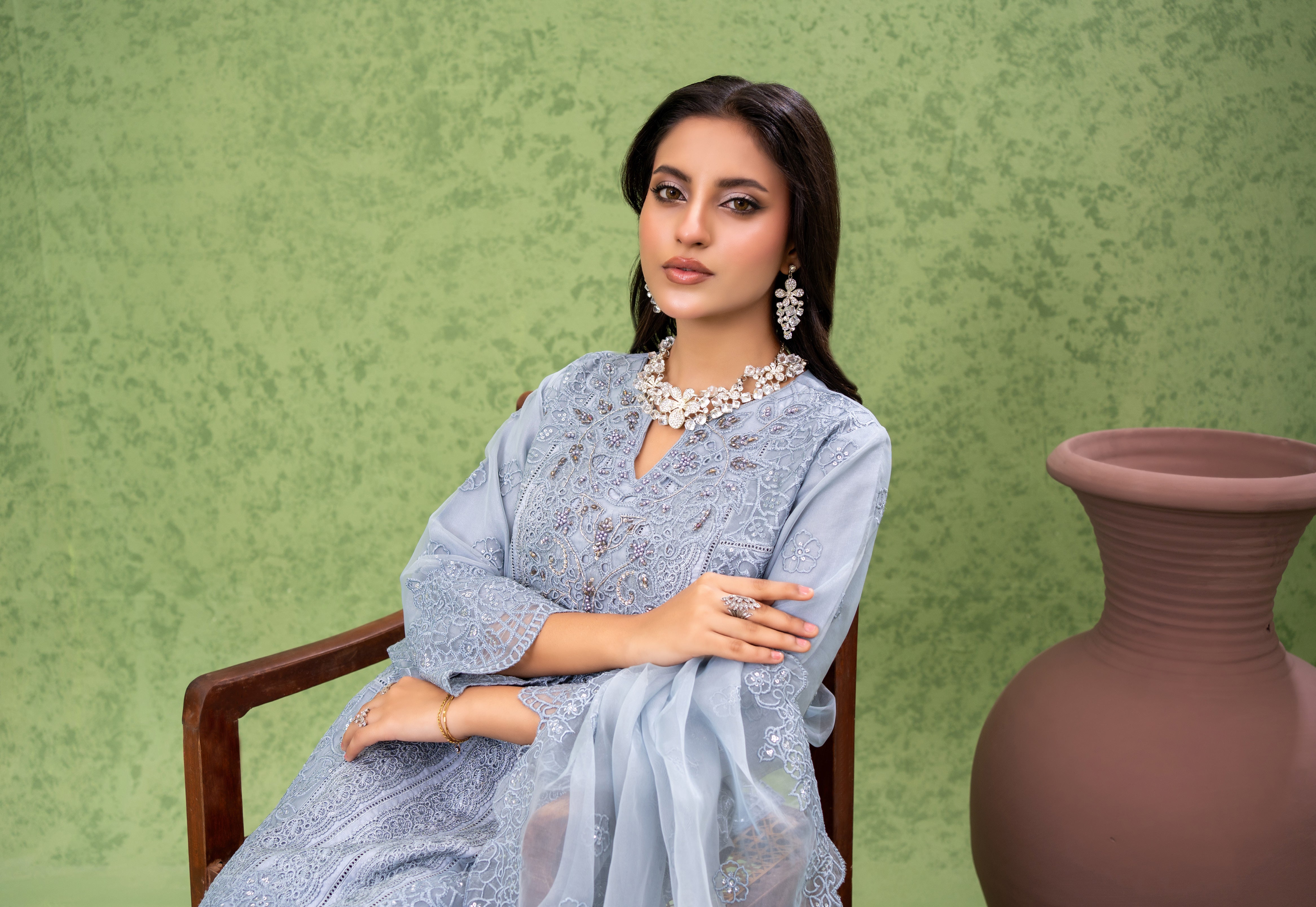 NAQSH Formal Festive ORGANZA EMBROIDERED COLLECTION