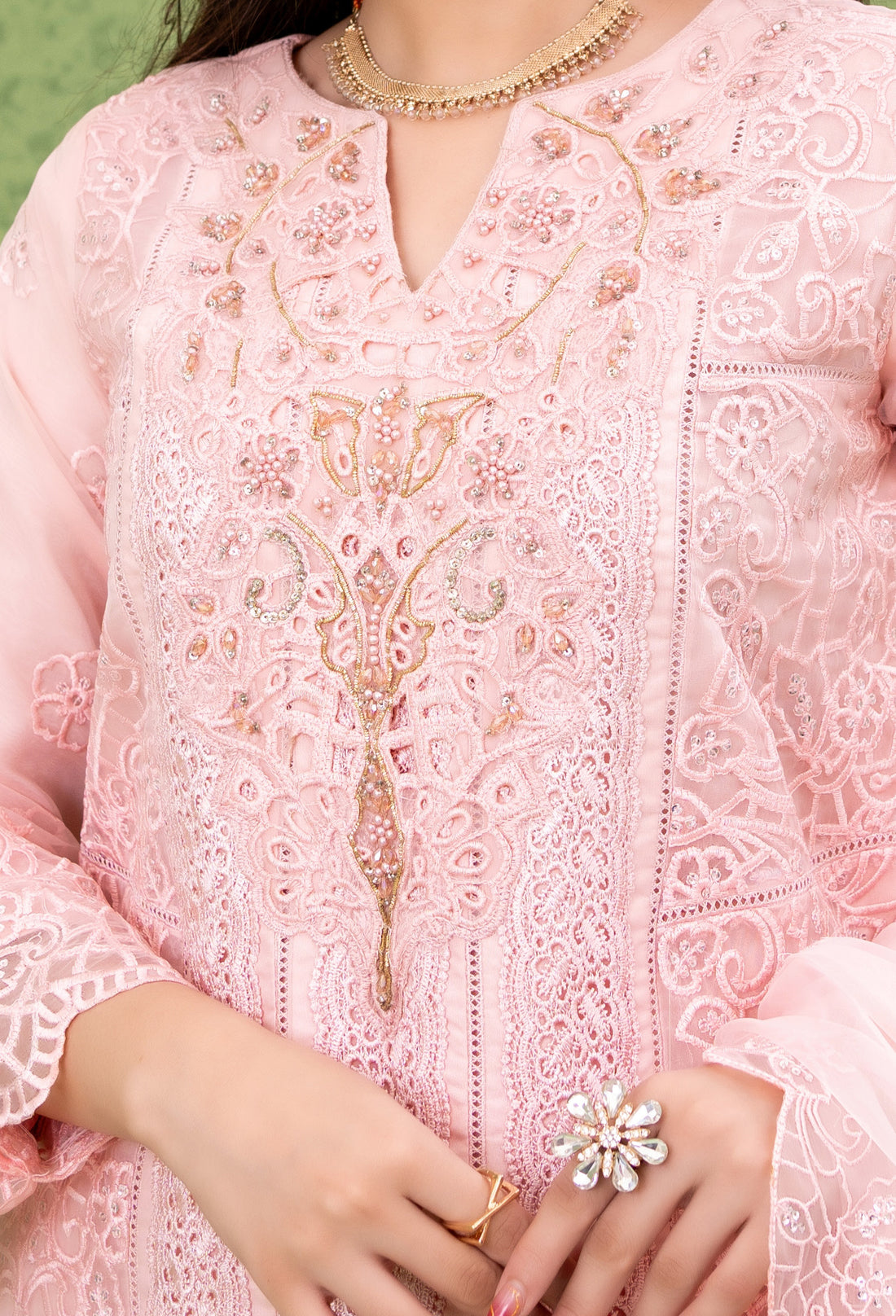 NAQSH Formal Festive ORGANZA EMBROIDERED COLLECTION