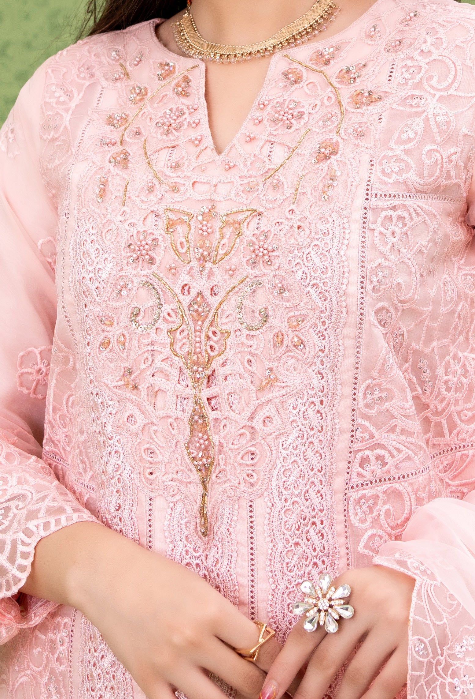 NAQSH Formal Festive ORGANZA EMBROIDERED COLLECTION