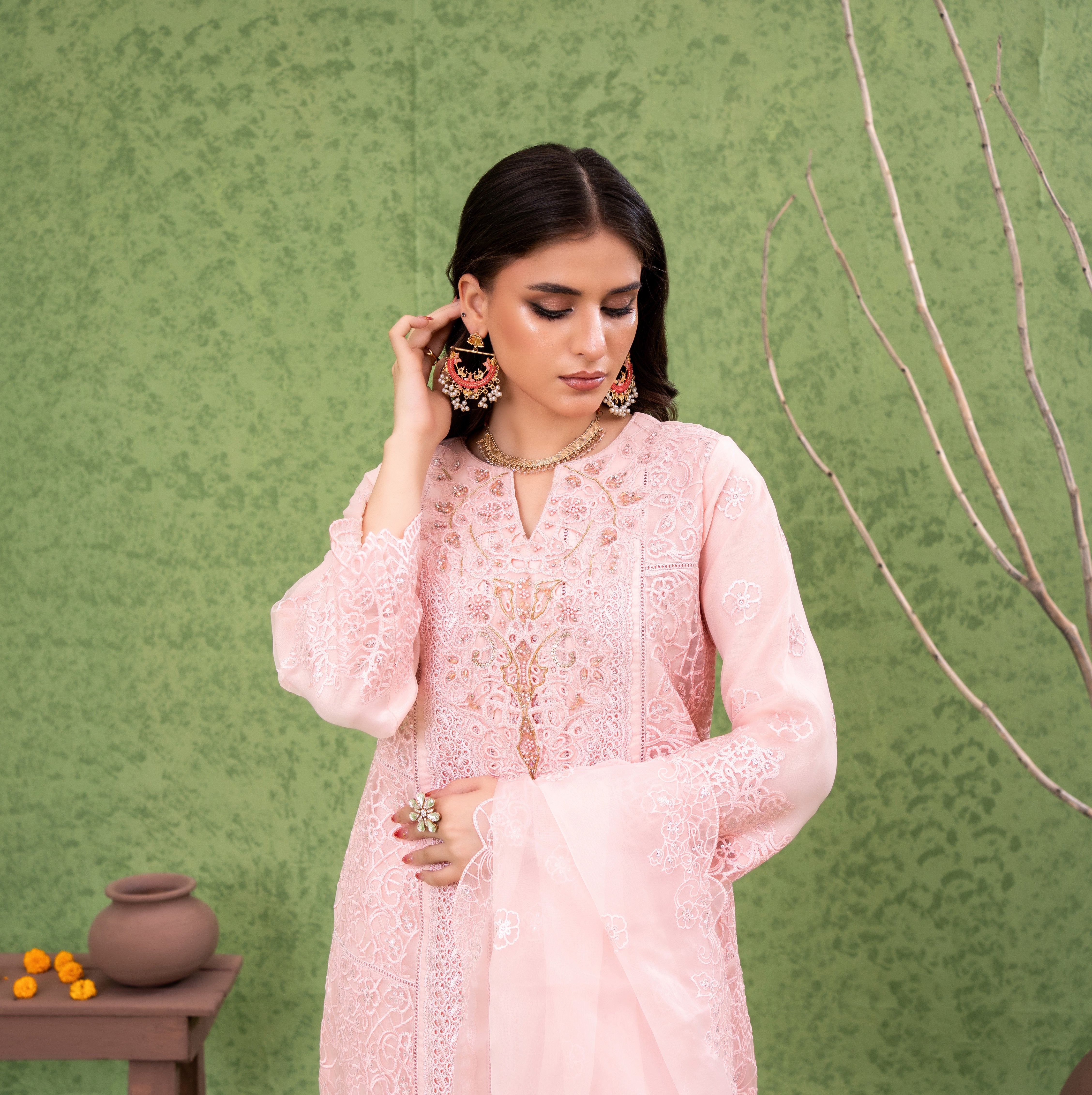 NAQSH Formal Festive ORGANZA EMBROIDERED COLLECTION