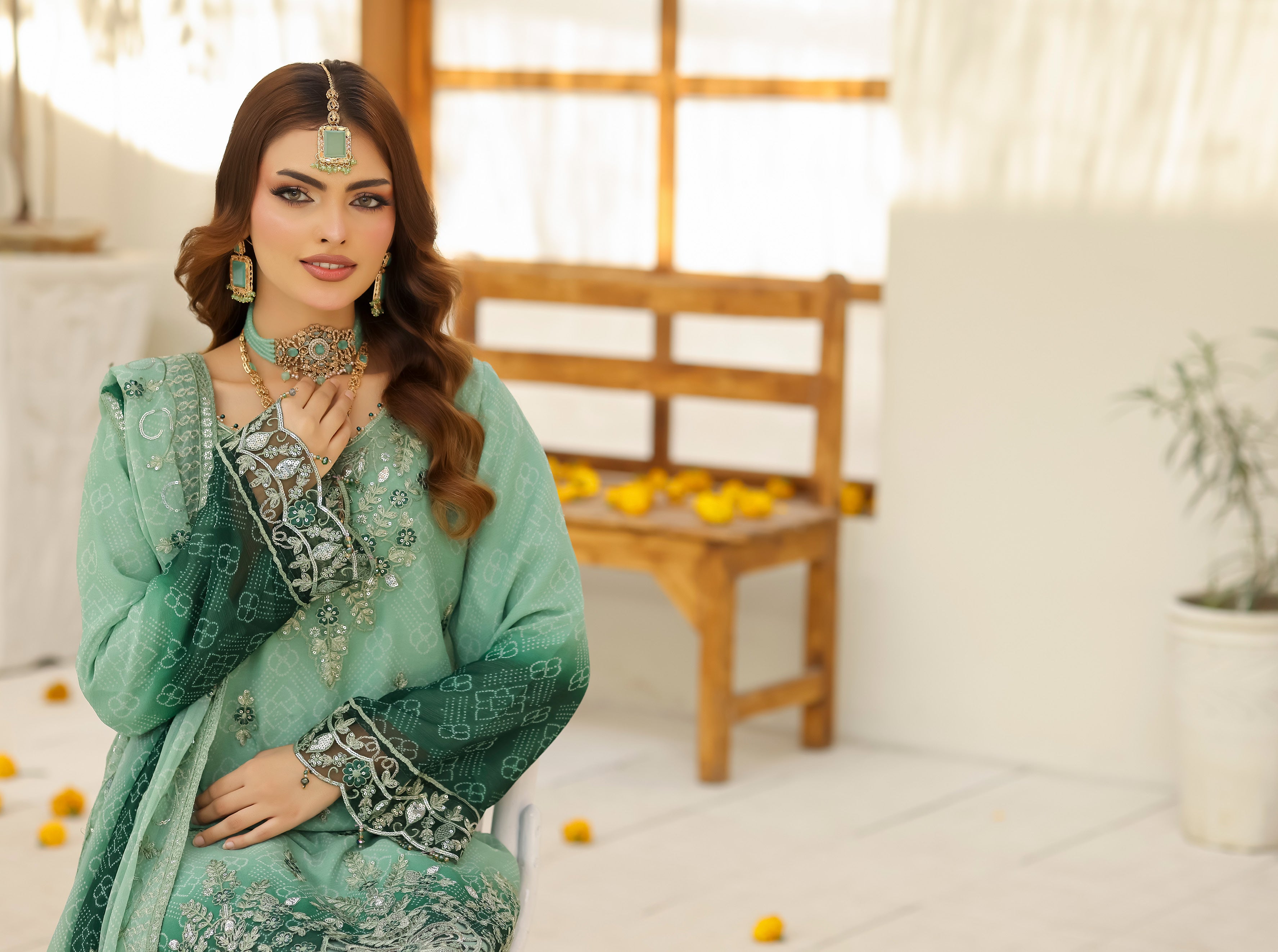 BIN HAMEED Luxurious-Embroidered Chiffon COLLECTION