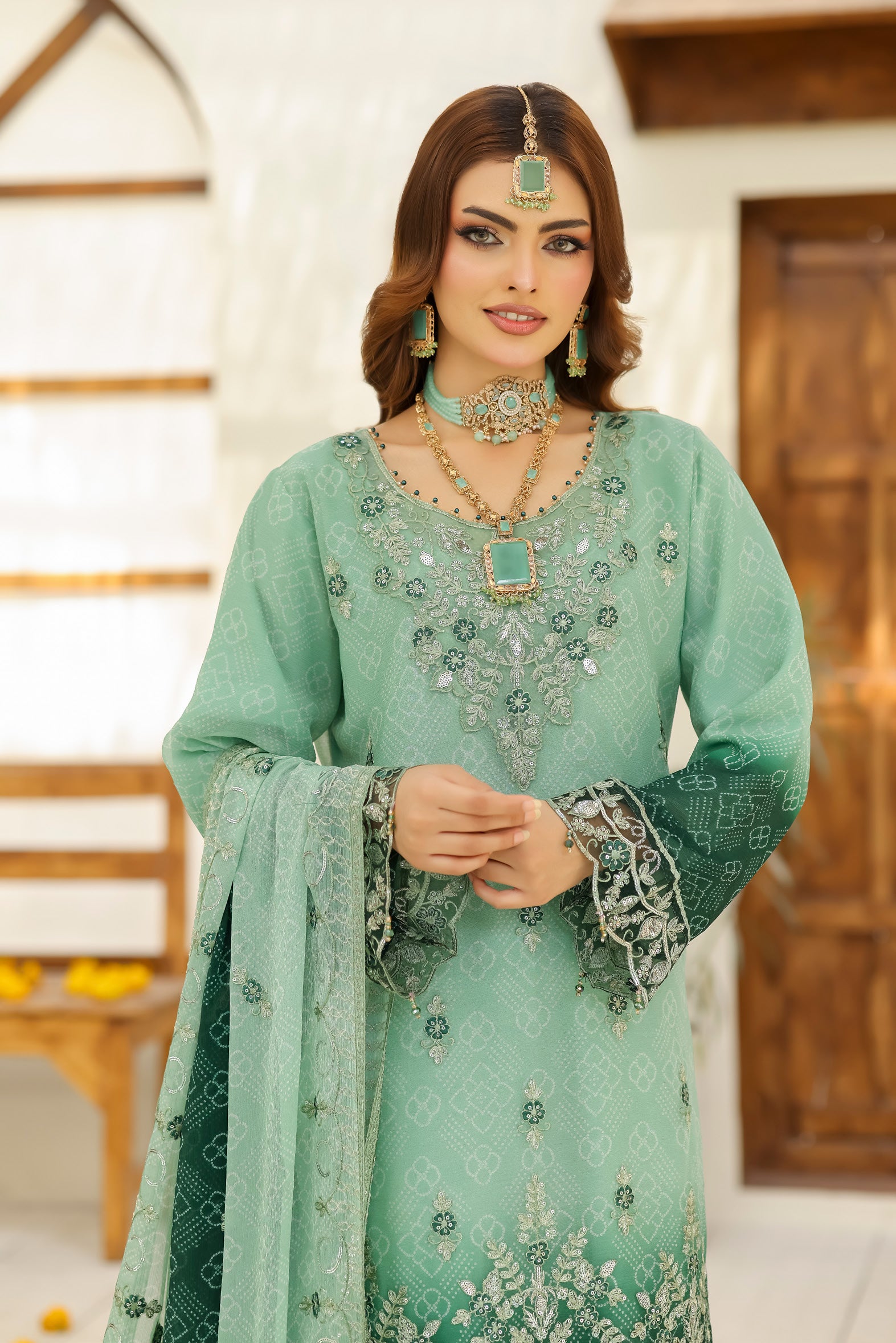 BIN HAMEED Luxurious-Embroidered Chiffon COLLECTION