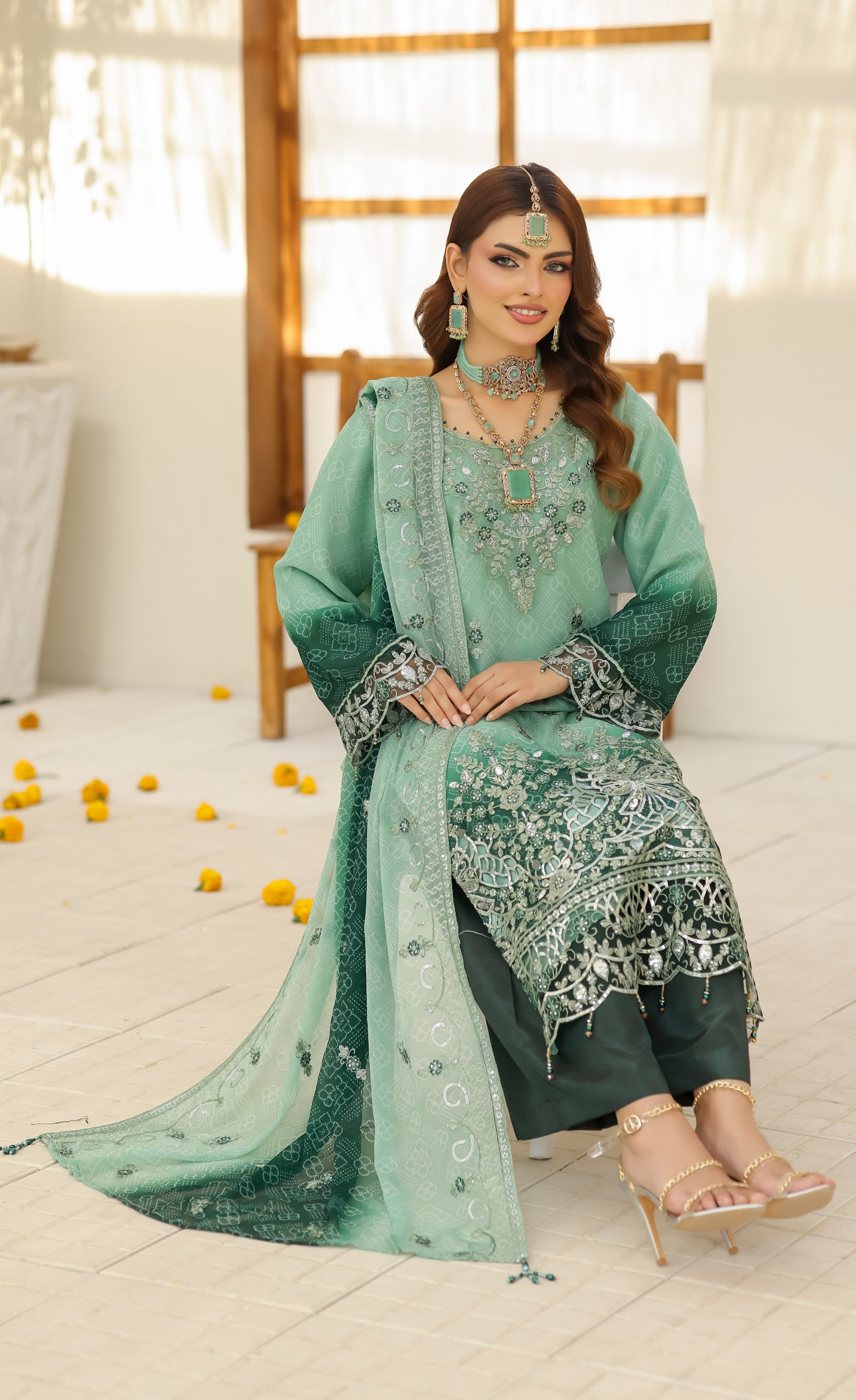BIN HAMEED Luxurious-Embroidered Chiffon COLLECTION
