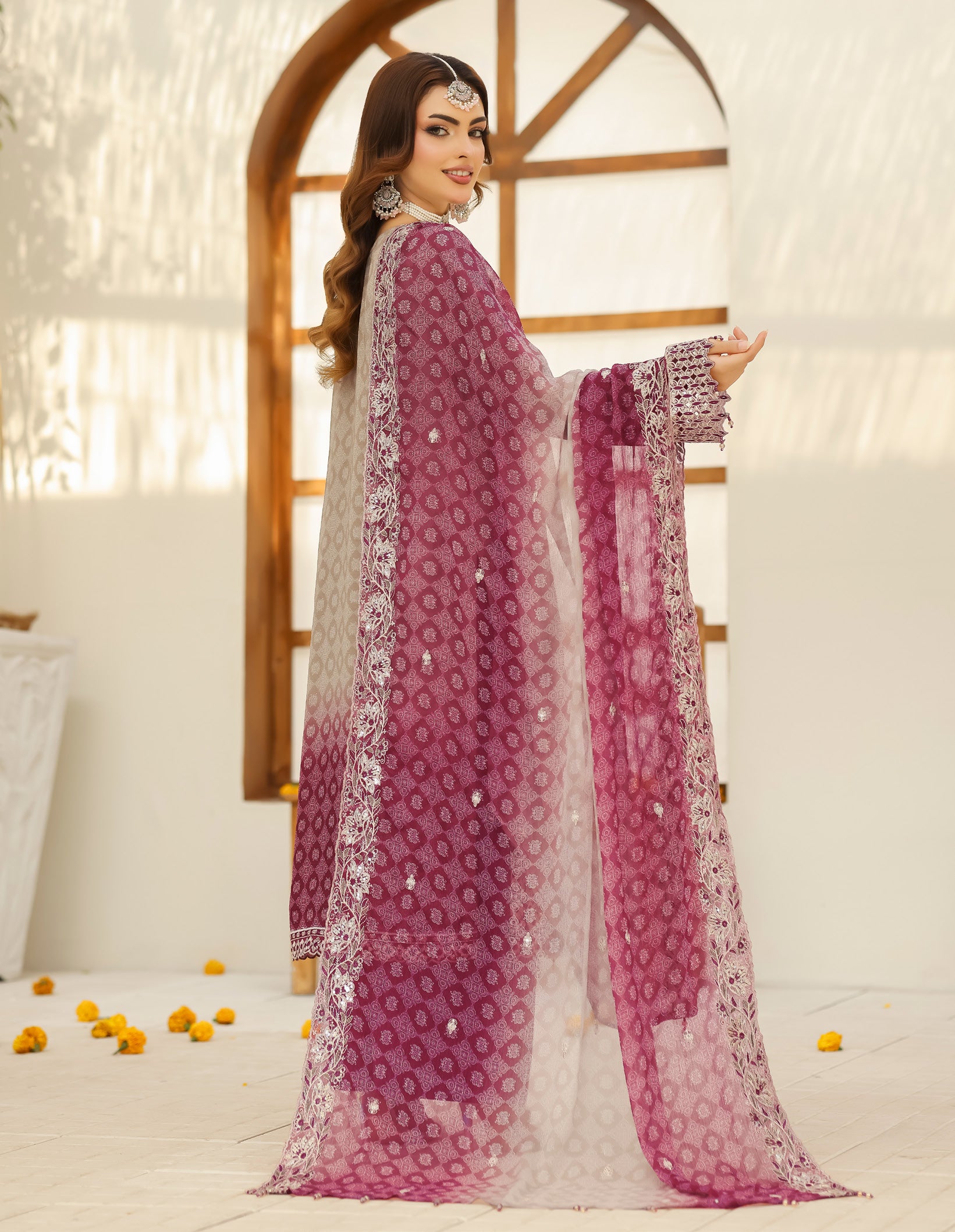 BIN HAMEED Luxurious-Embroidered Chiffon COLLECTION