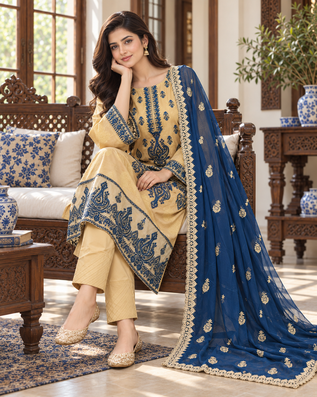 Tawakkal Fabrics, Attractive & Elegant Embroidered Cotton Collection