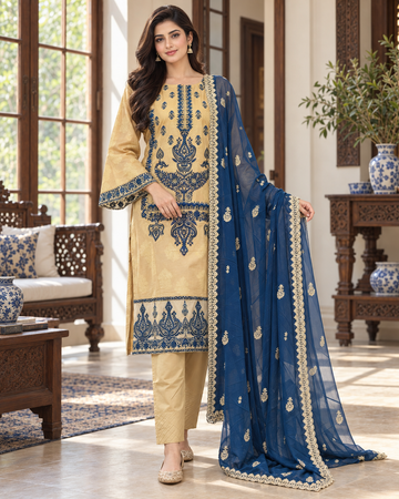 Tawakkal Fabrics, Attractive & Elegant Embroidered Cotton Collection