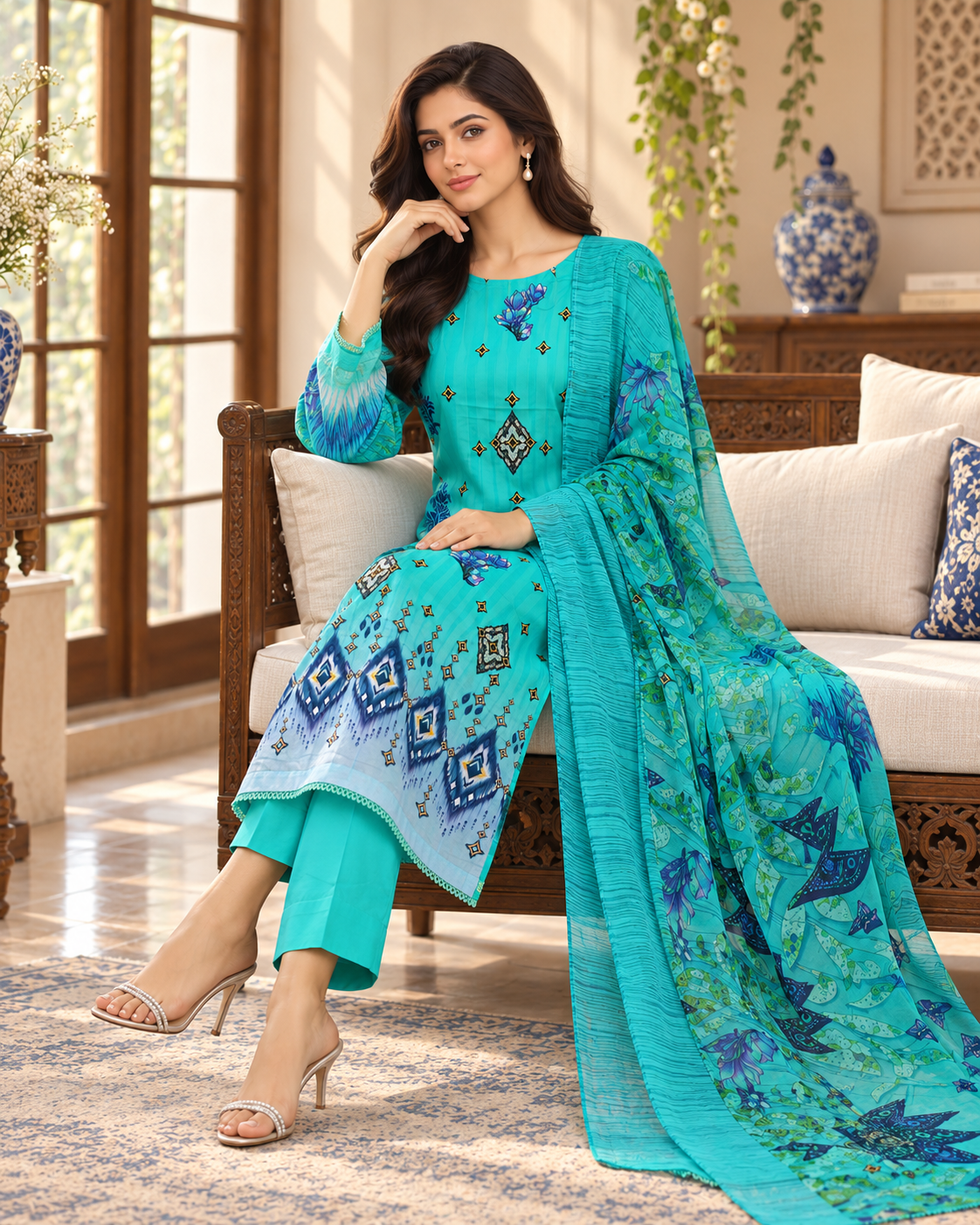 Tawakkal Fabrics, Attractive & Elegant Embroidered Cotton Collection