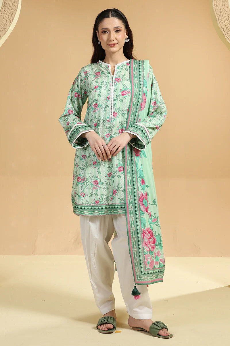 Zellbury Unstitched 2 Piece Printed Lawn Collection